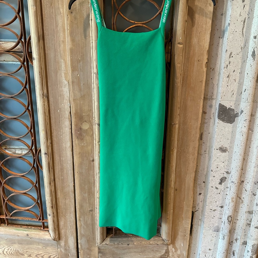 Alexander Wang green body con minidress